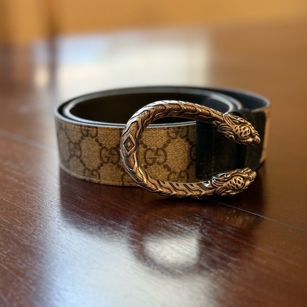 Gucci Dionysus Belt with silver buckle